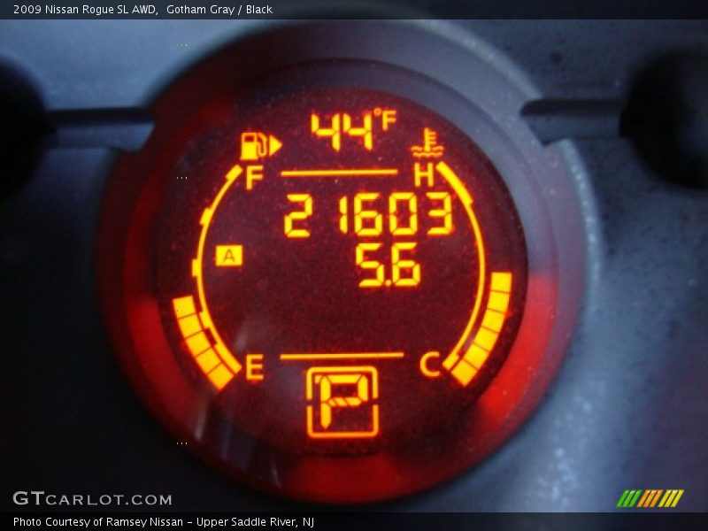 Gotham Gray / Black 2009 Nissan Rogue SL AWD