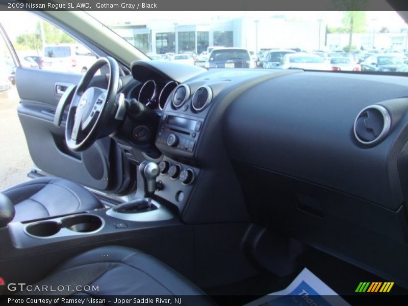 Gotham Gray / Black 2009 Nissan Rogue SL AWD