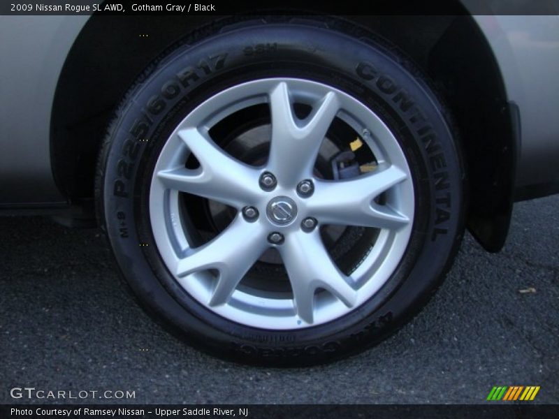 Gotham Gray / Black 2009 Nissan Rogue SL AWD