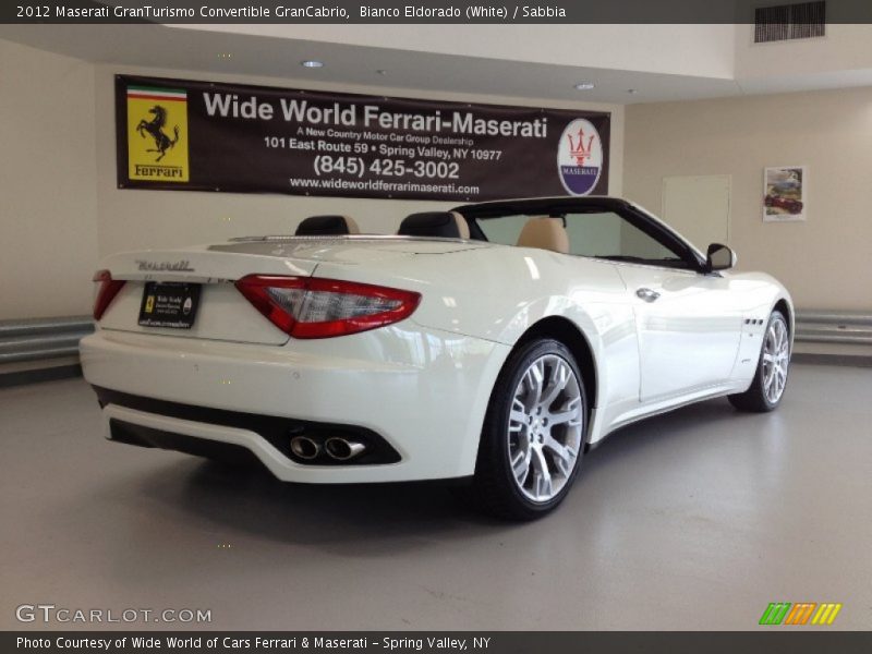 Bianco Eldorado (White) / Sabbia 2012 Maserati GranTurismo Convertible GranCabrio