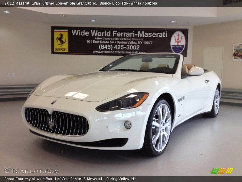 Bianco Eldorado (White) / Sabbia 2012 Maserati GranTurismo Convertible GranCabrio