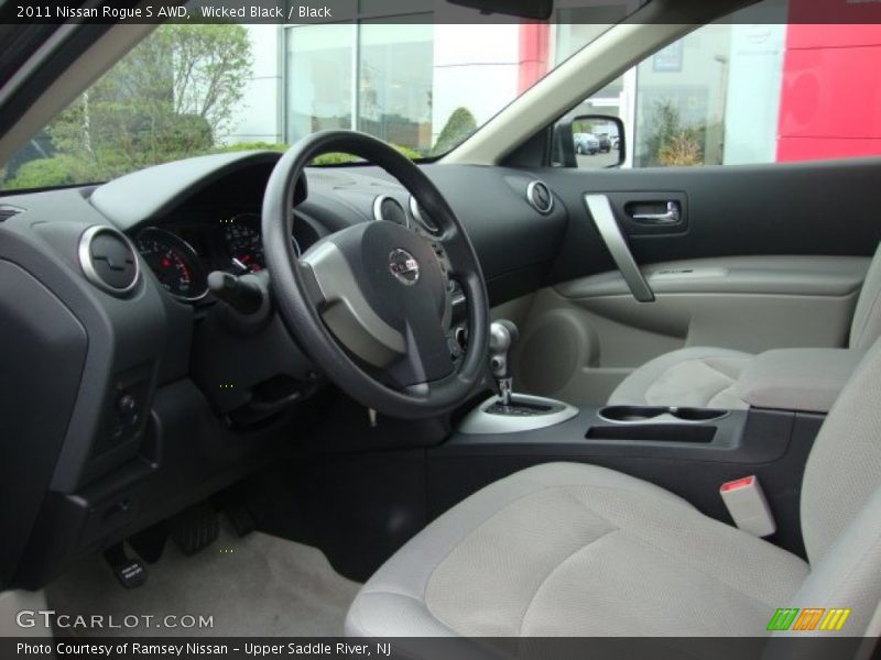 Wicked Black / Black 2011 Nissan Rogue S AWD