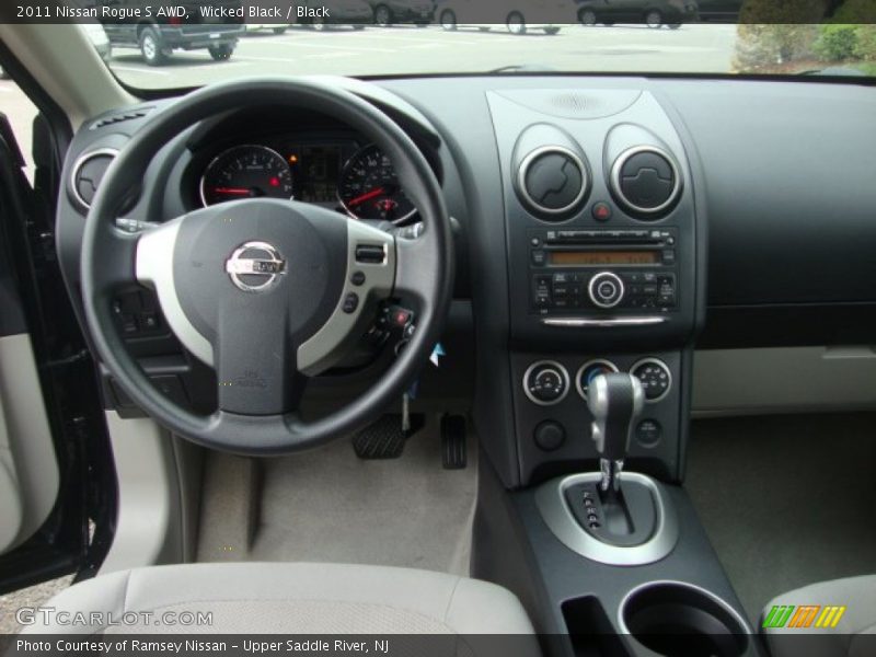 Wicked Black / Black 2011 Nissan Rogue S AWD