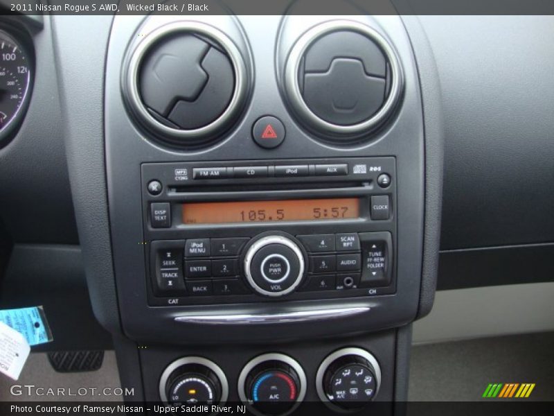 Wicked Black / Black 2011 Nissan Rogue S AWD
