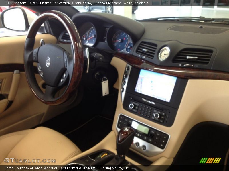 Bianco Eldorado (White) / Sabbia 2012 Maserati GranTurismo Convertible GranCabrio