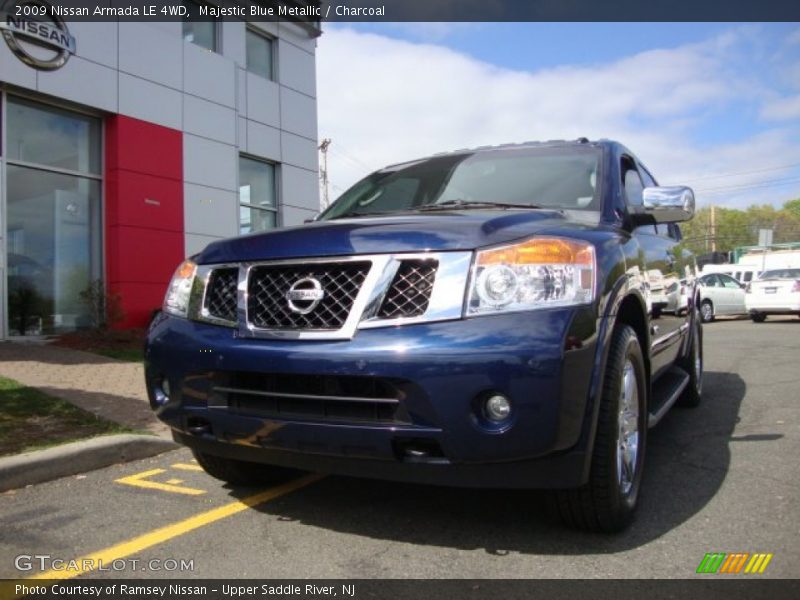 Majestic Blue Metallic / Charcoal 2009 Nissan Armada LE 4WD