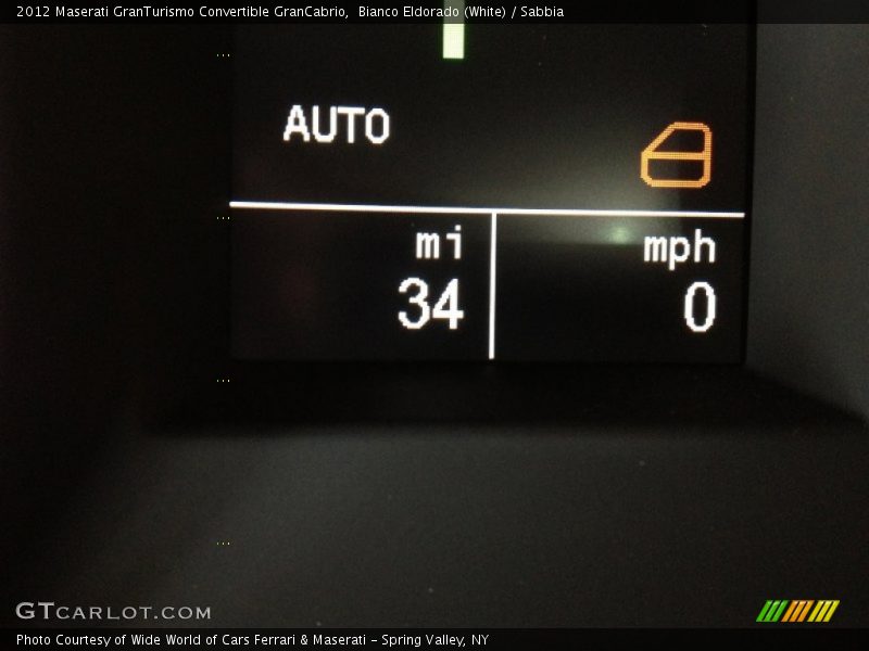Bianco Eldorado (White) / Sabbia 2012 Maserati GranTurismo Convertible GranCabrio