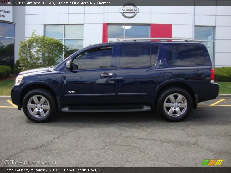 Majestic Blue Metallic / Charcoal 2009 Nissan Armada LE 4WD