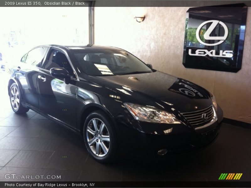 Obsidian Black / Black 2009 Lexus ES 350