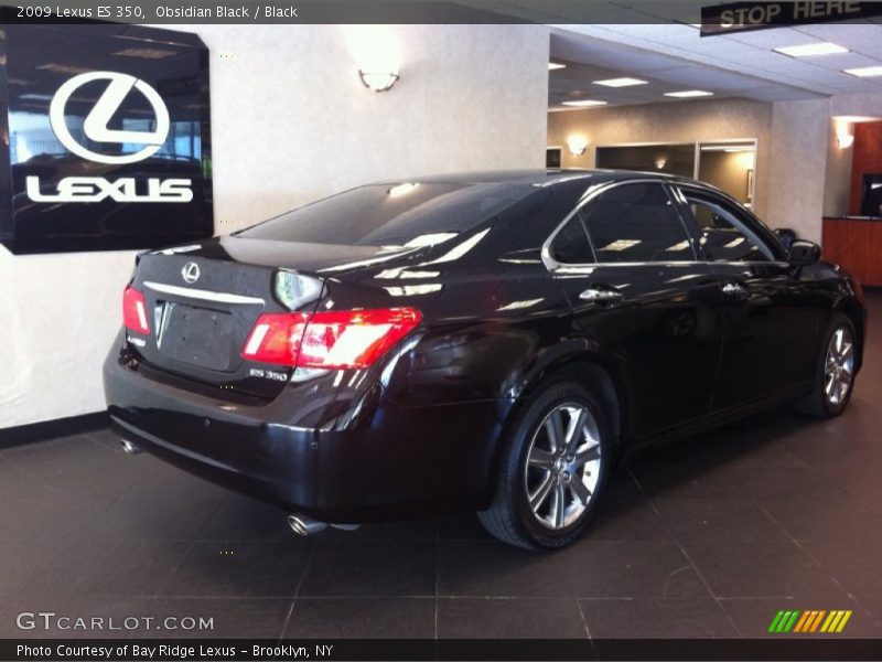 Obsidian Black / Black 2009 Lexus ES 350