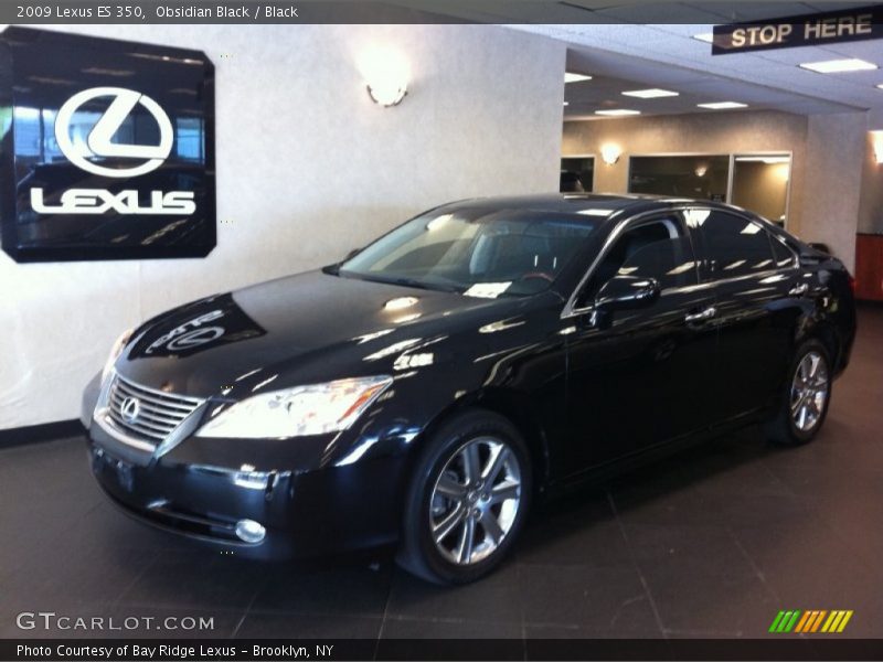 Obsidian Black / Black 2009 Lexus ES 350