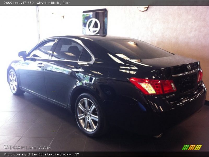 Obsidian Black / Black 2009 Lexus ES 350