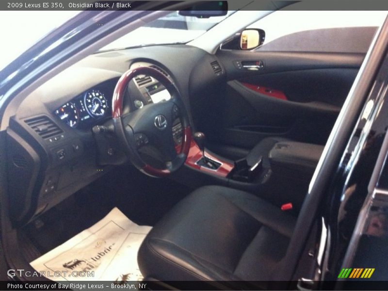 Obsidian Black / Black 2009 Lexus ES 350