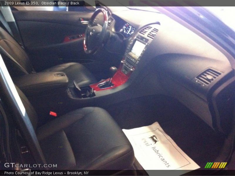 Obsidian Black / Black 2009 Lexus ES 350
