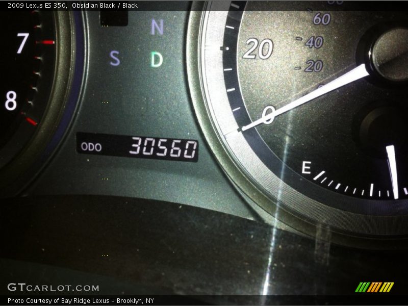 Obsidian Black / Black 2009 Lexus ES 350