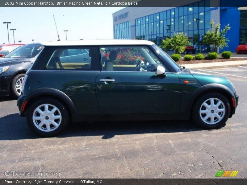 British Racing Green Metallic / Cordoba Beige 2003 Mini Cooper Hardtop