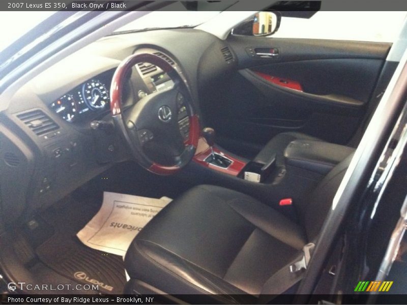 Black Onyx / Black 2007 Lexus ES 350