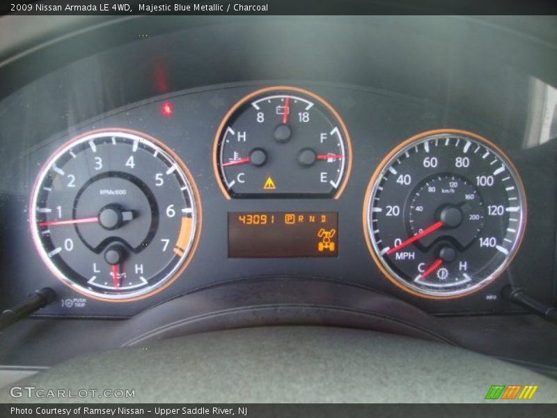 Majestic Blue Metallic / Charcoal 2009 Nissan Armada LE 4WD