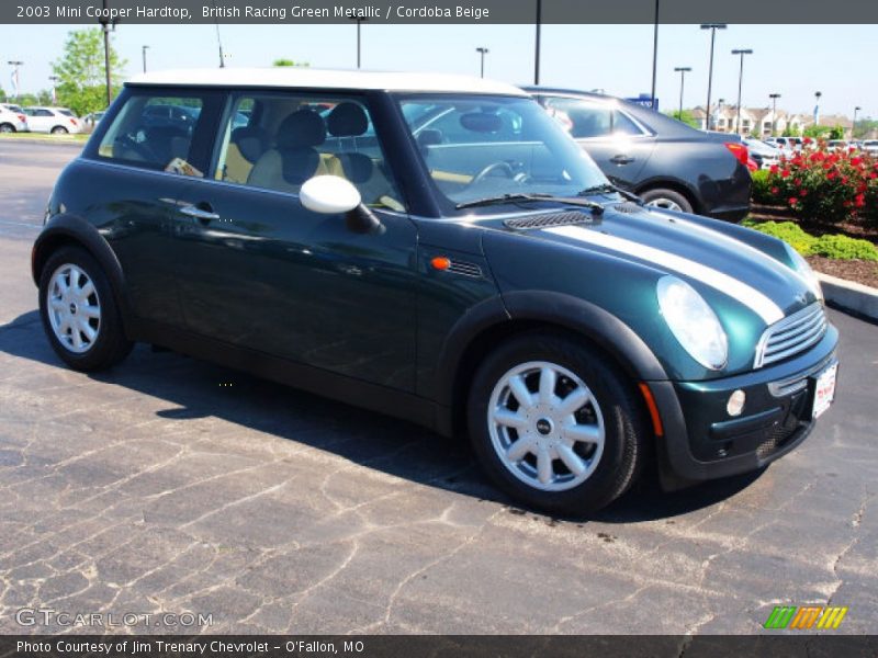 British Racing Green Metallic / Cordoba Beige 2003 Mini Cooper Hardtop