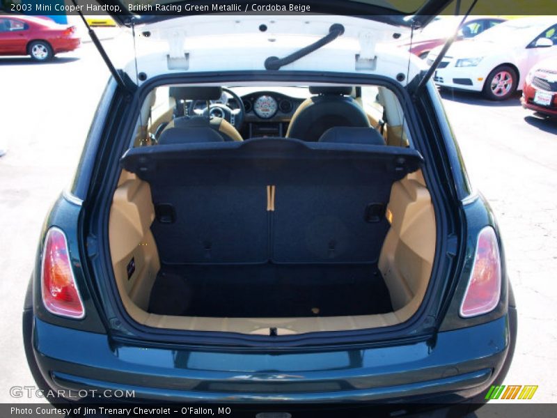 British Racing Green Metallic / Cordoba Beige 2003 Mini Cooper Hardtop