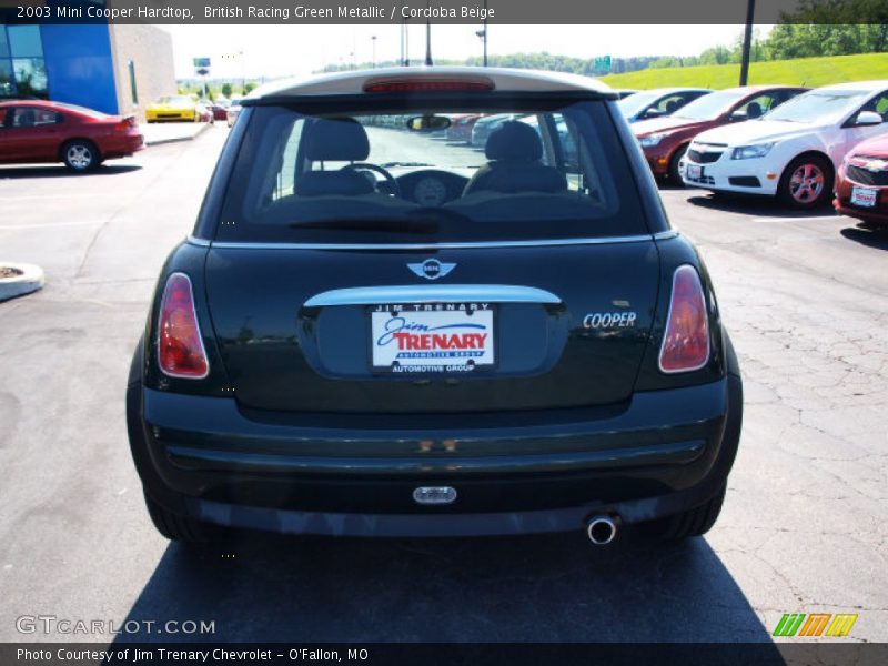 British Racing Green Metallic / Cordoba Beige 2003 Mini Cooper Hardtop