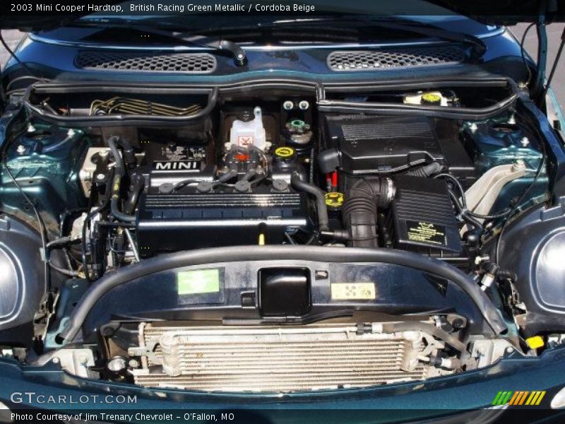 British Racing Green Metallic / Cordoba Beige 2003 Mini Cooper Hardtop