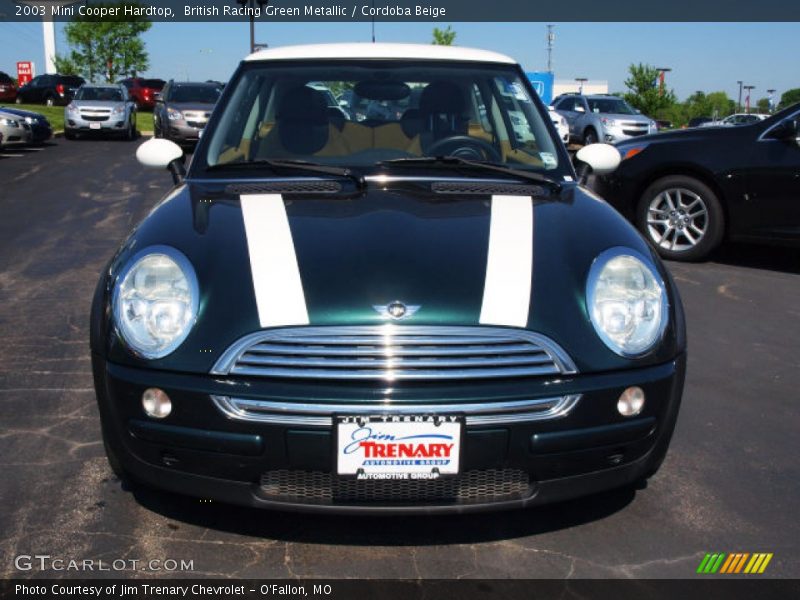 British Racing Green Metallic / Cordoba Beige 2003 Mini Cooper Hardtop