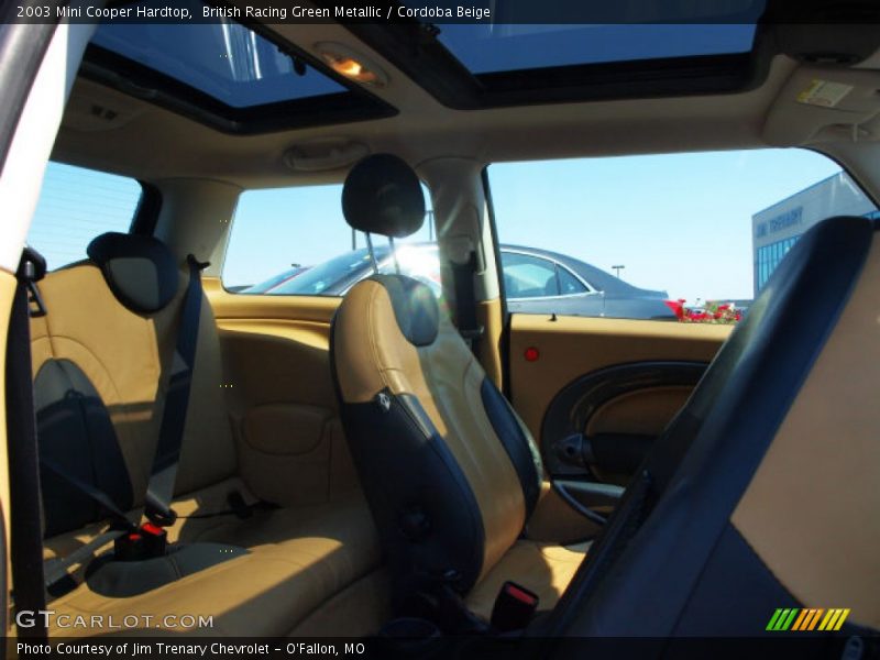 British Racing Green Metallic / Cordoba Beige 2003 Mini Cooper Hardtop