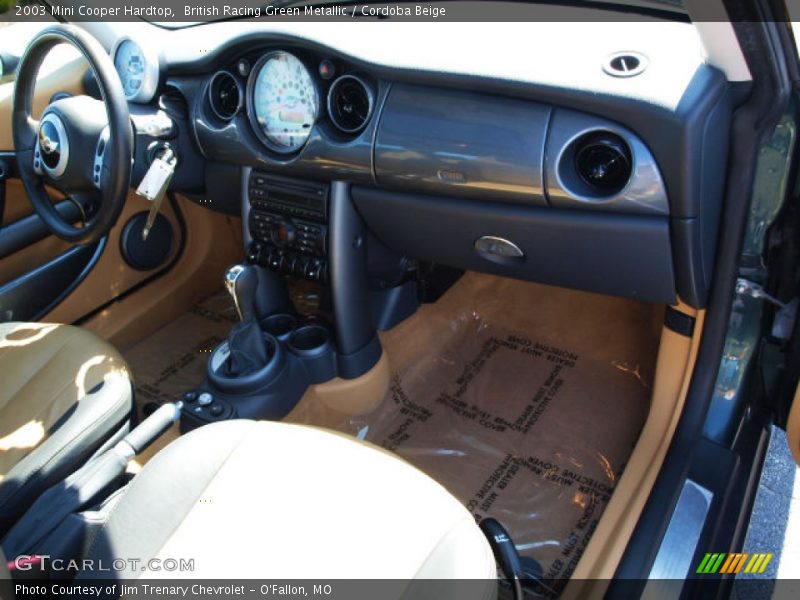British Racing Green Metallic / Cordoba Beige 2003 Mini Cooper Hardtop