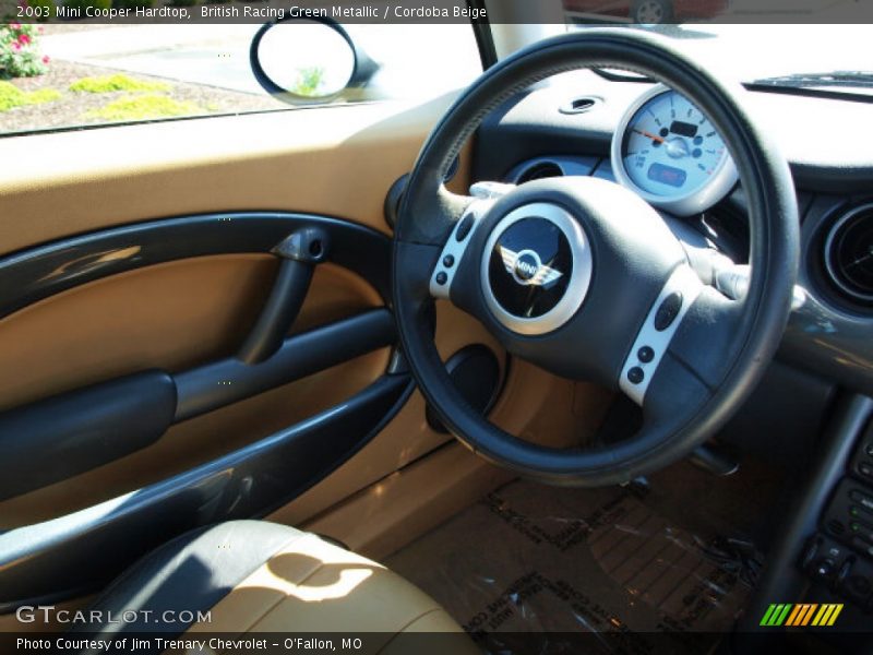 British Racing Green Metallic / Cordoba Beige 2003 Mini Cooper Hardtop