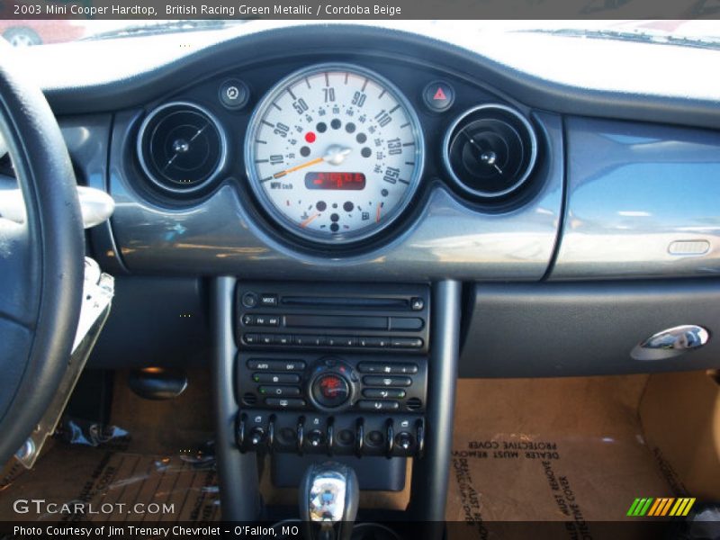 British Racing Green Metallic / Cordoba Beige 2003 Mini Cooper Hardtop