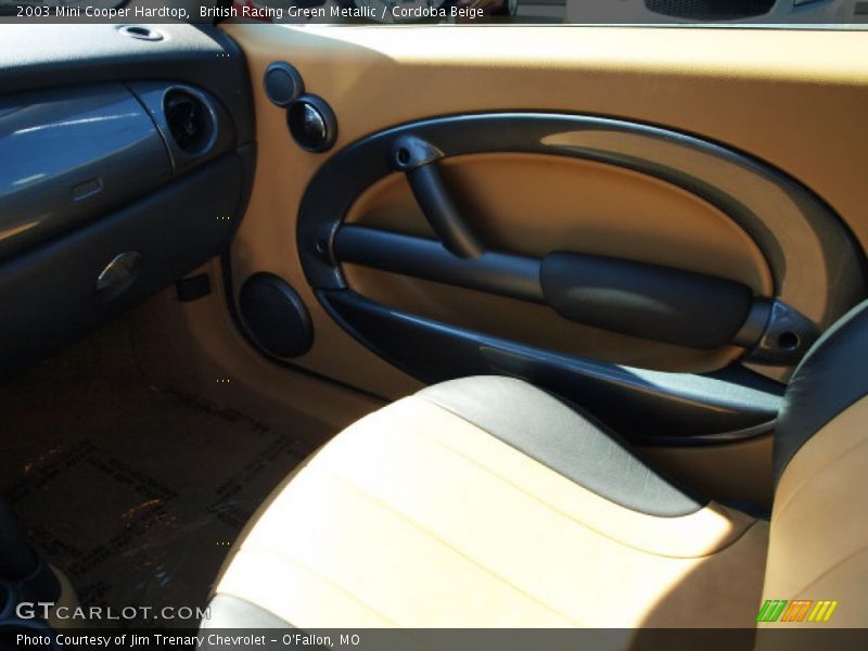 British Racing Green Metallic / Cordoba Beige 2003 Mini Cooper Hardtop