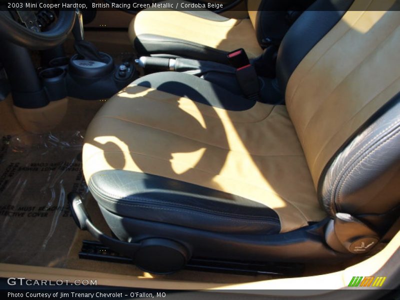British Racing Green Metallic / Cordoba Beige 2003 Mini Cooper Hardtop