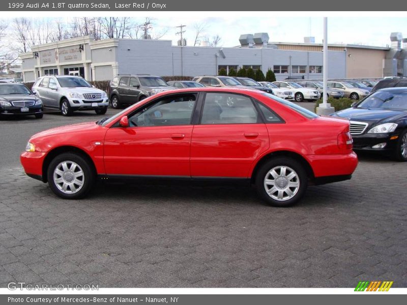 Laser Red / Onyx 1999 Audi A4 1.8T quattro Sedan