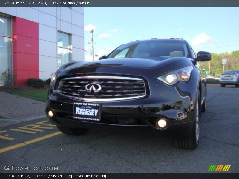 Black Obsidian / Wheat 2009 Infiniti FX 35 AWD