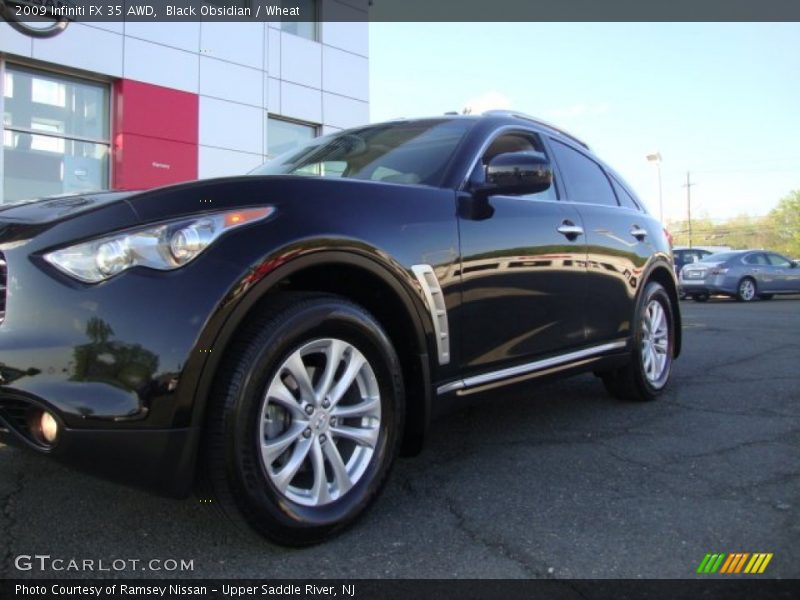 Black Obsidian / Wheat 2009 Infiniti FX 35 AWD