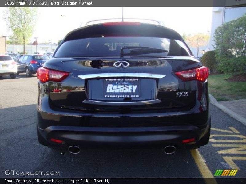 Black Obsidian / Wheat 2009 Infiniti FX 35 AWD