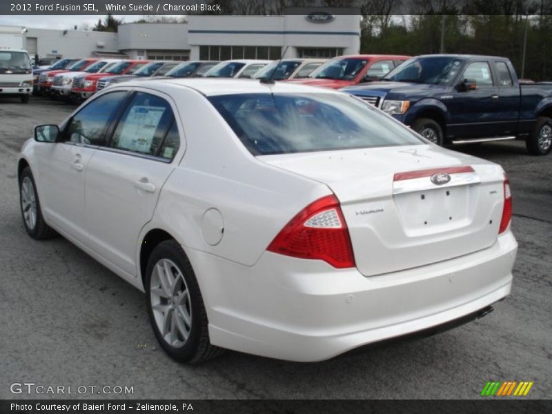 White Suede / Charcoal Black 2012 Ford Fusion SEL