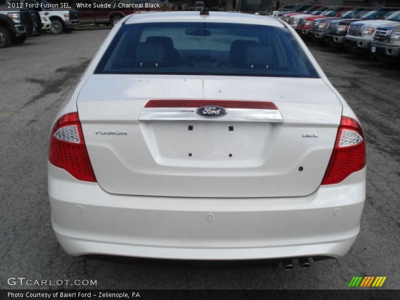 White Suede / Charcoal Black 2012 Ford Fusion SEL