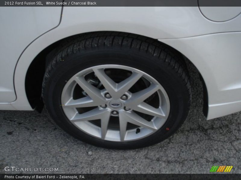 White Suede / Charcoal Black 2012 Ford Fusion SEL