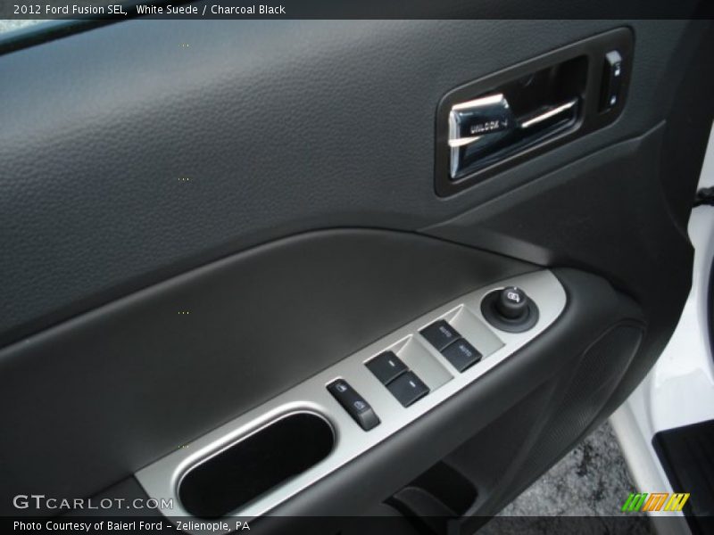 White Suede / Charcoal Black 2012 Ford Fusion SEL