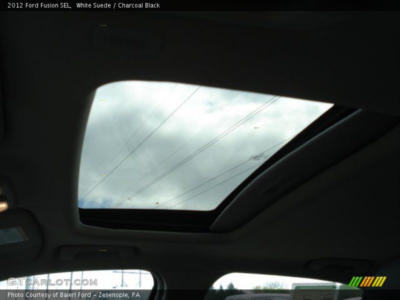 White Suede / Charcoal Black 2012 Ford Fusion SEL