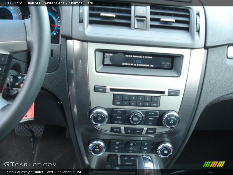 White Suede / Charcoal Black 2012 Ford Fusion SEL