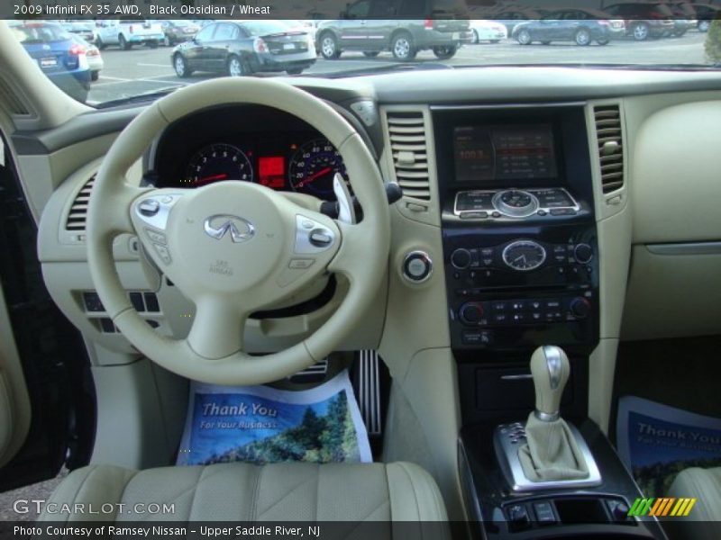 Black Obsidian / Wheat 2009 Infiniti FX 35 AWD