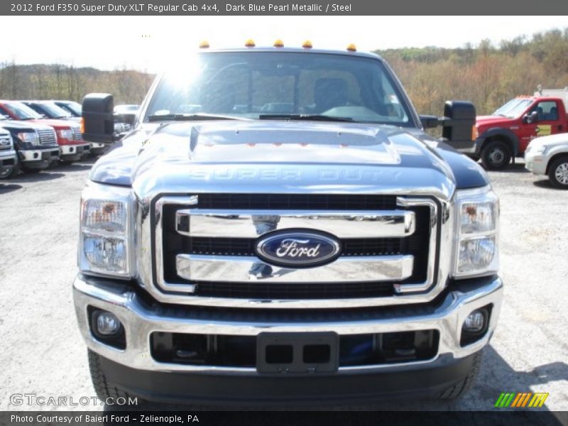 Dark Blue Pearl Metallic / Steel 2012 Ford F350 Super Duty XLT Regular Cab 4x4