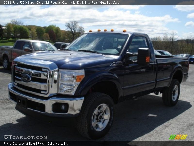 Dark Blue Pearl Metallic / Steel 2012 Ford F350 Super Duty XLT Regular Cab 4x4