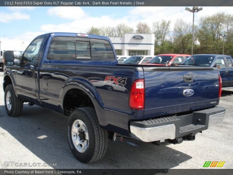Dark Blue Pearl Metallic / Steel 2012 Ford F350 Super Duty XLT Regular Cab 4x4
