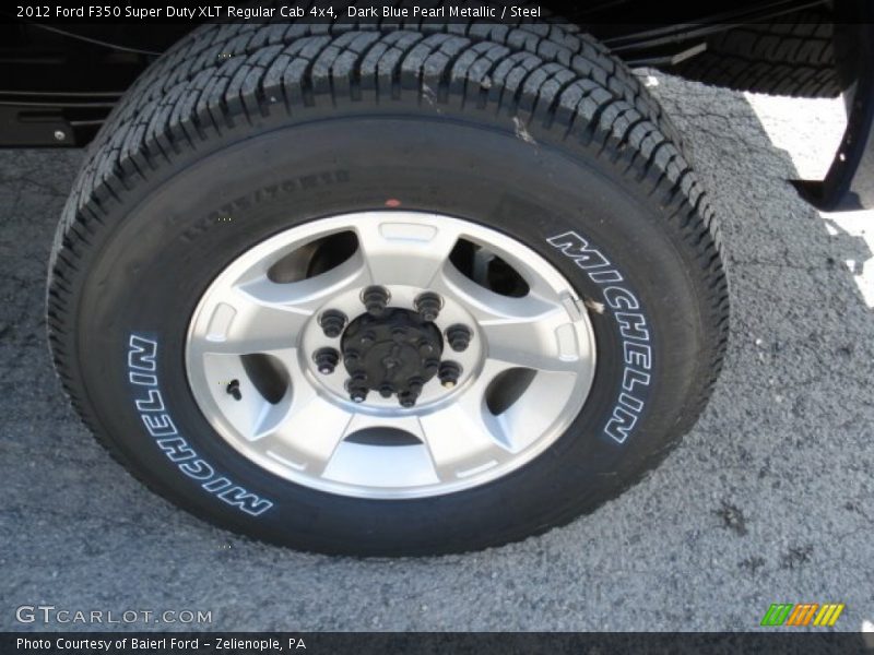 Dark Blue Pearl Metallic / Steel 2012 Ford F350 Super Duty XLT Regular Cab 4x4