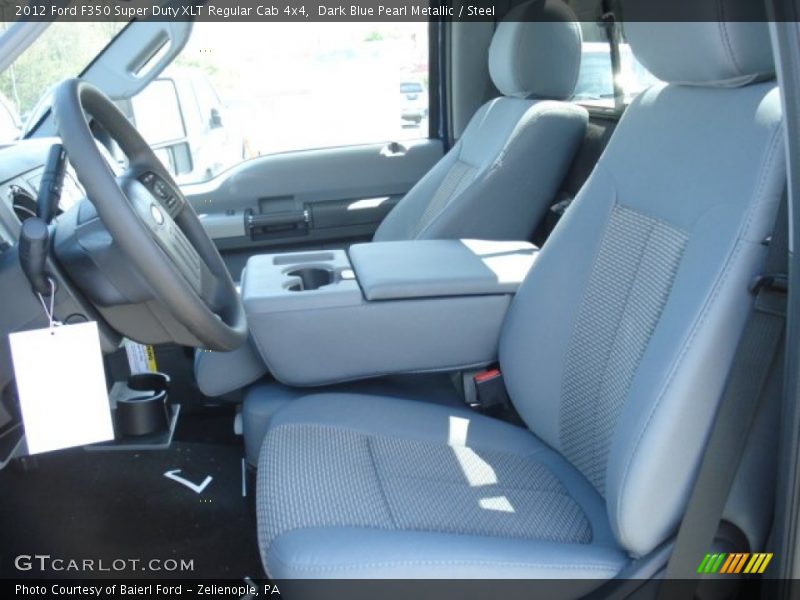 Dark Blue Pearl Metallic / Steel 2012 Ford F350 Super Duty XLT Regular Cab 4x4