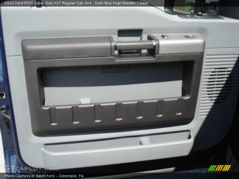 Dark Blue Pearl Metallic / Steel 2012 Ford F350 Super Duty XLT Regular Cab 4x4